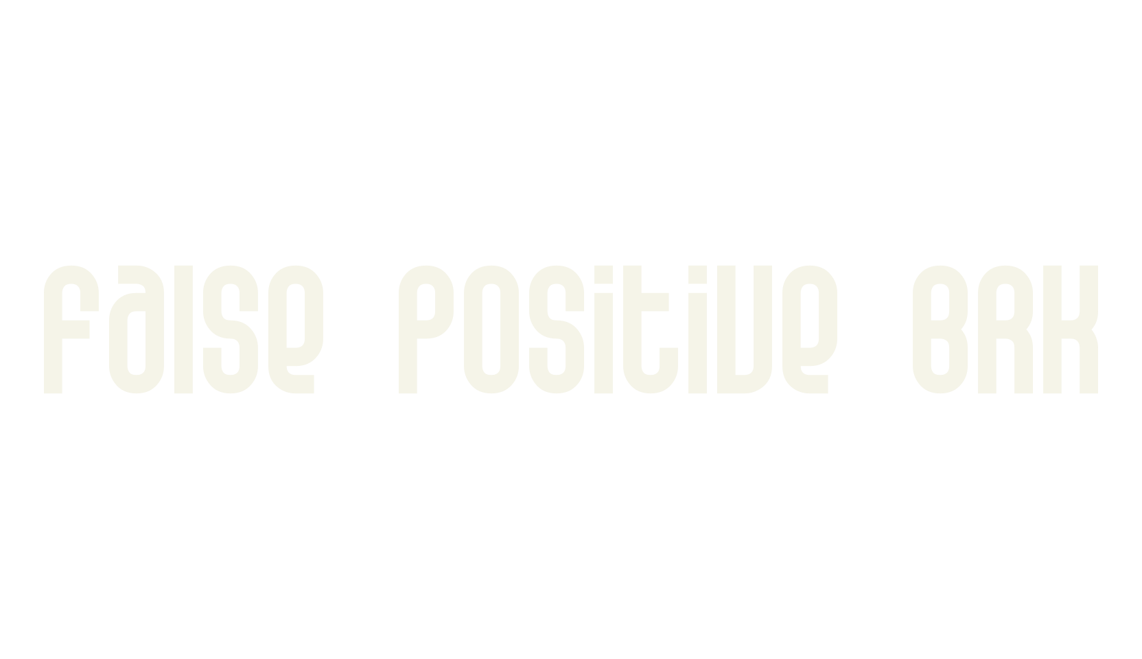False Positive BRK, display font preview