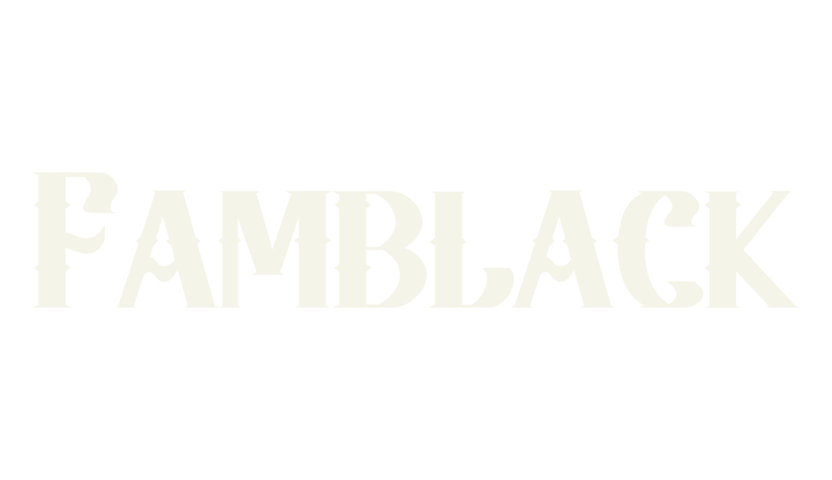Famblack, tattoo font preview