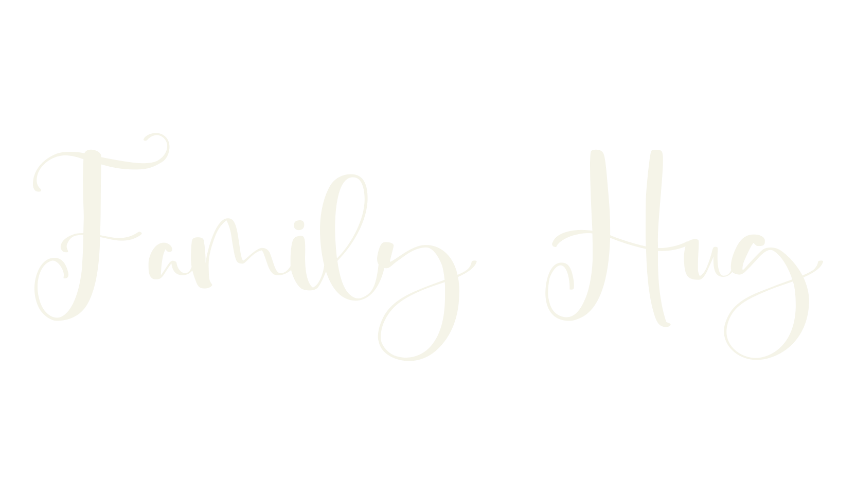 Family Hug, fancy font preview