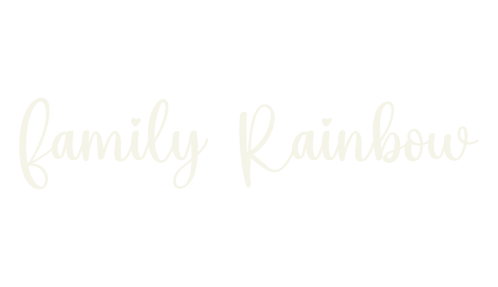 Family Rainbow, lettering font preview