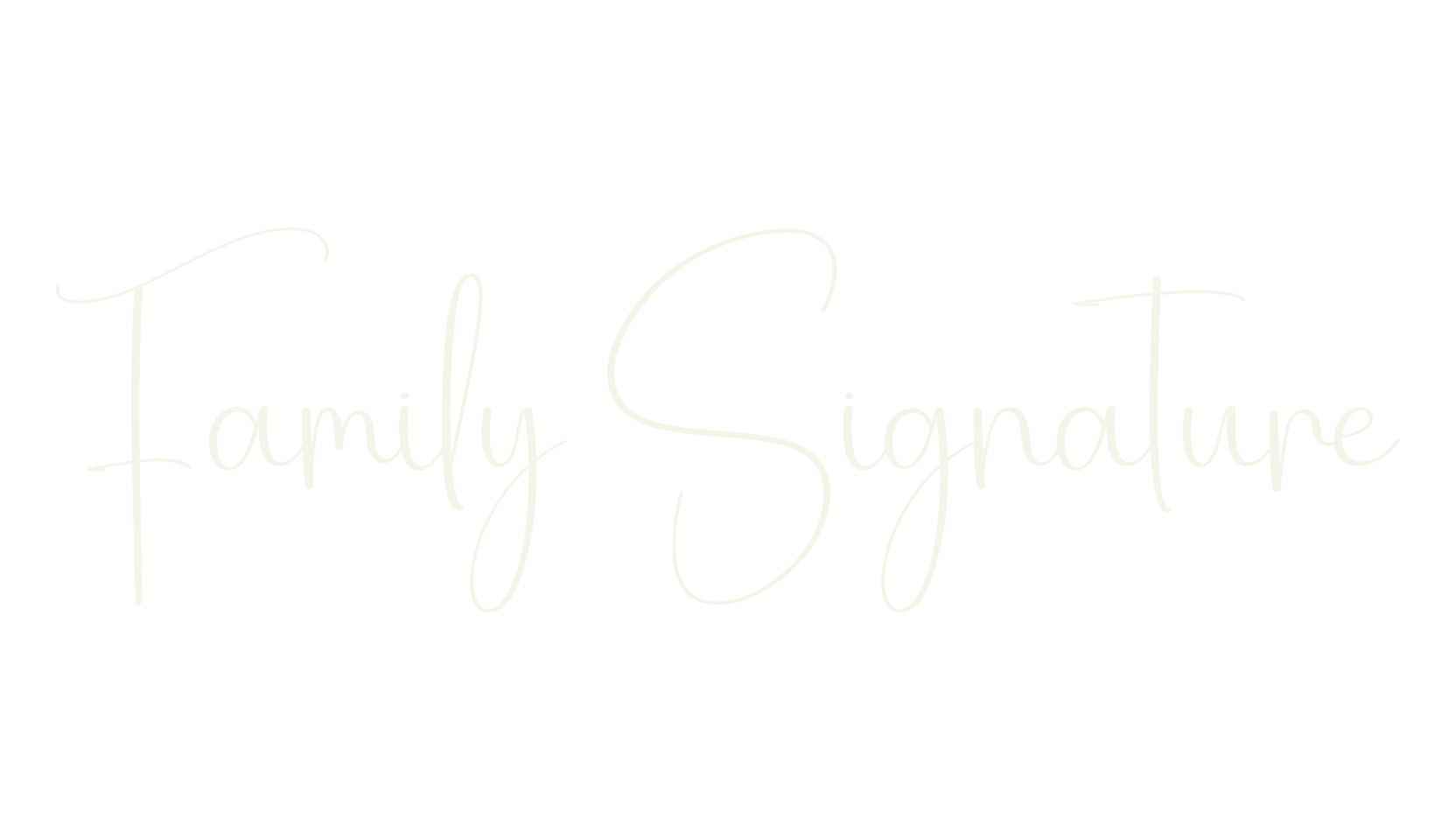 Family Signature, fashion script font preview