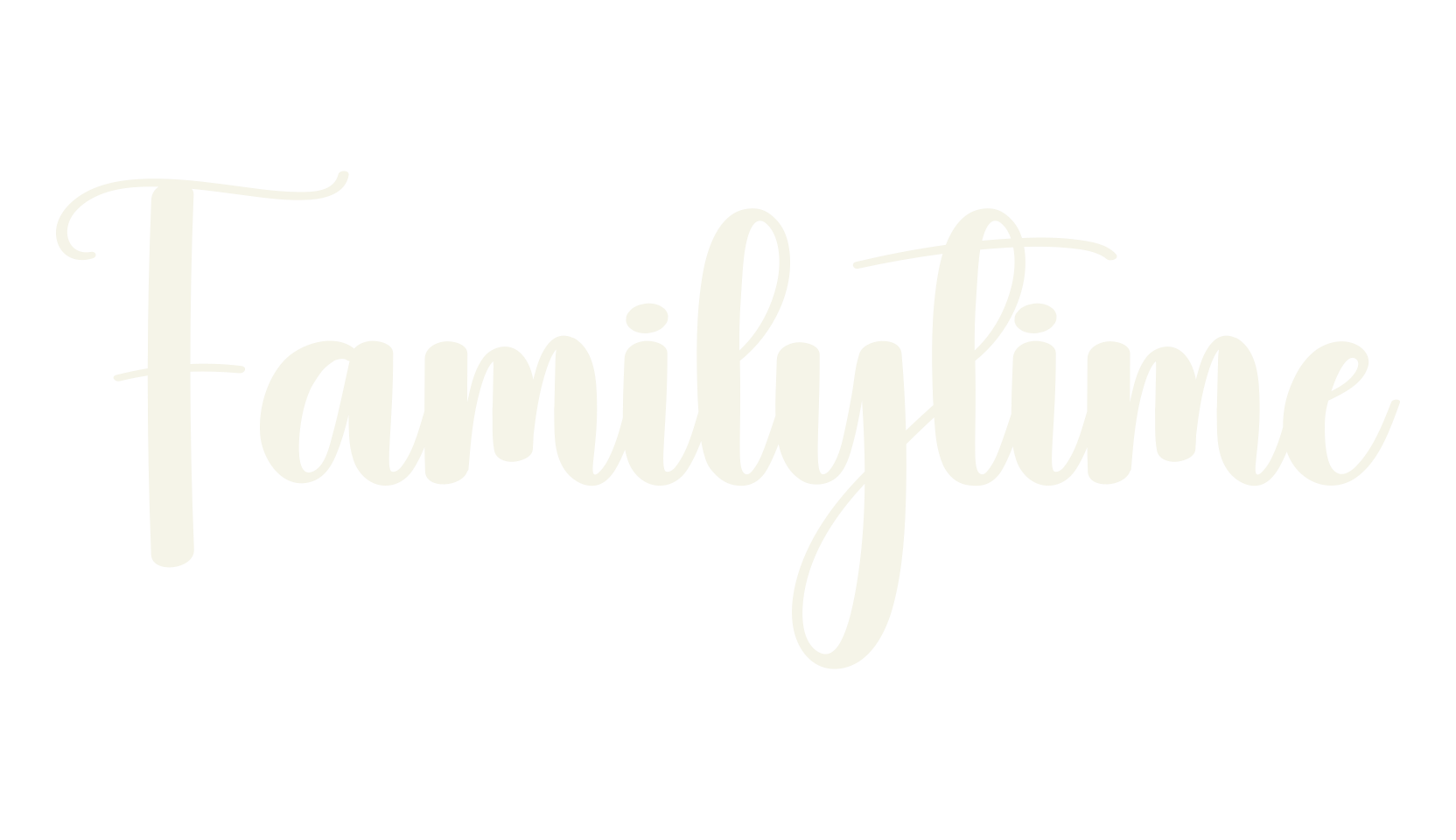 Familytime, calligraphy font preview