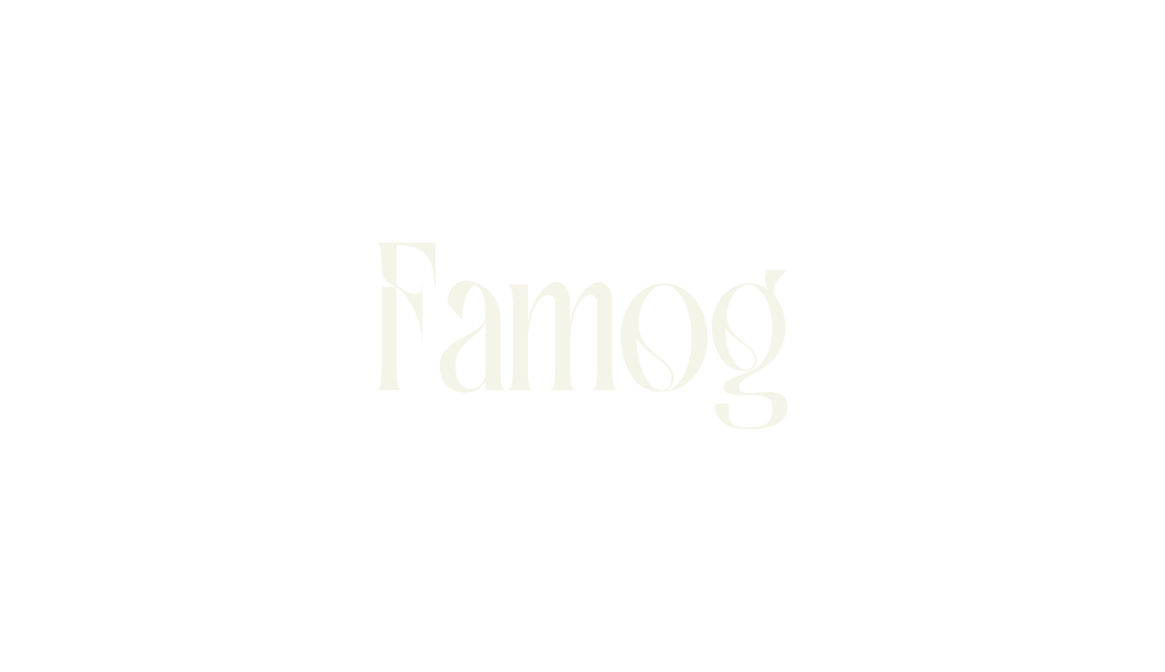Famog, serif font preview