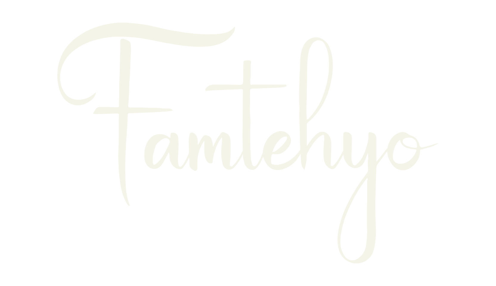 Famtehyo, calligraphy font preview