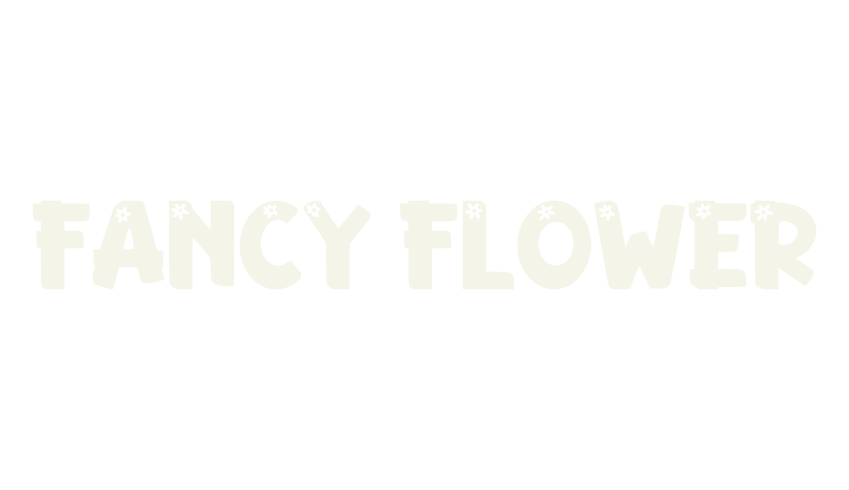 Fancy Flower, fancy font preview