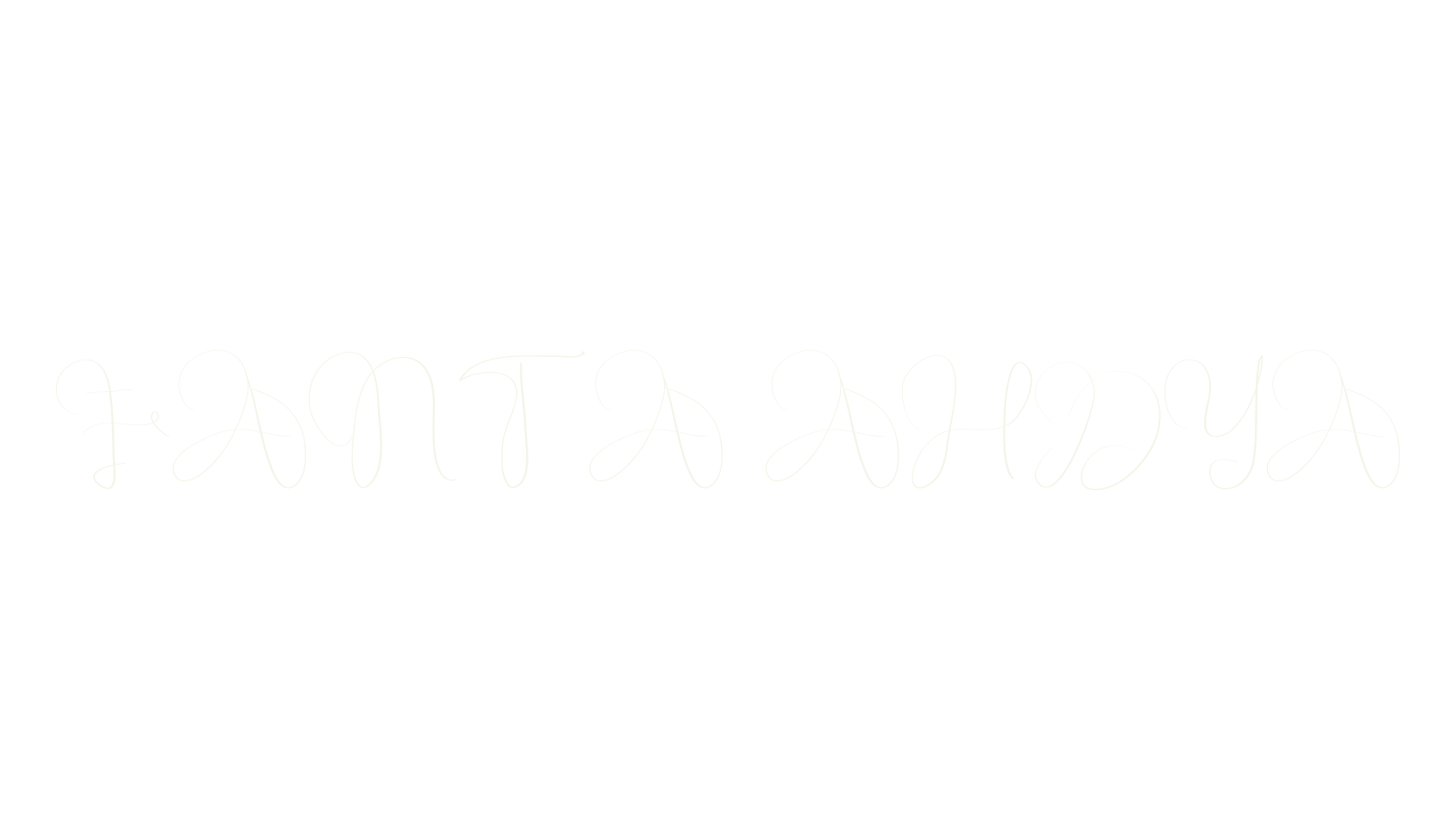 FANTA AHDYA, regular font preview