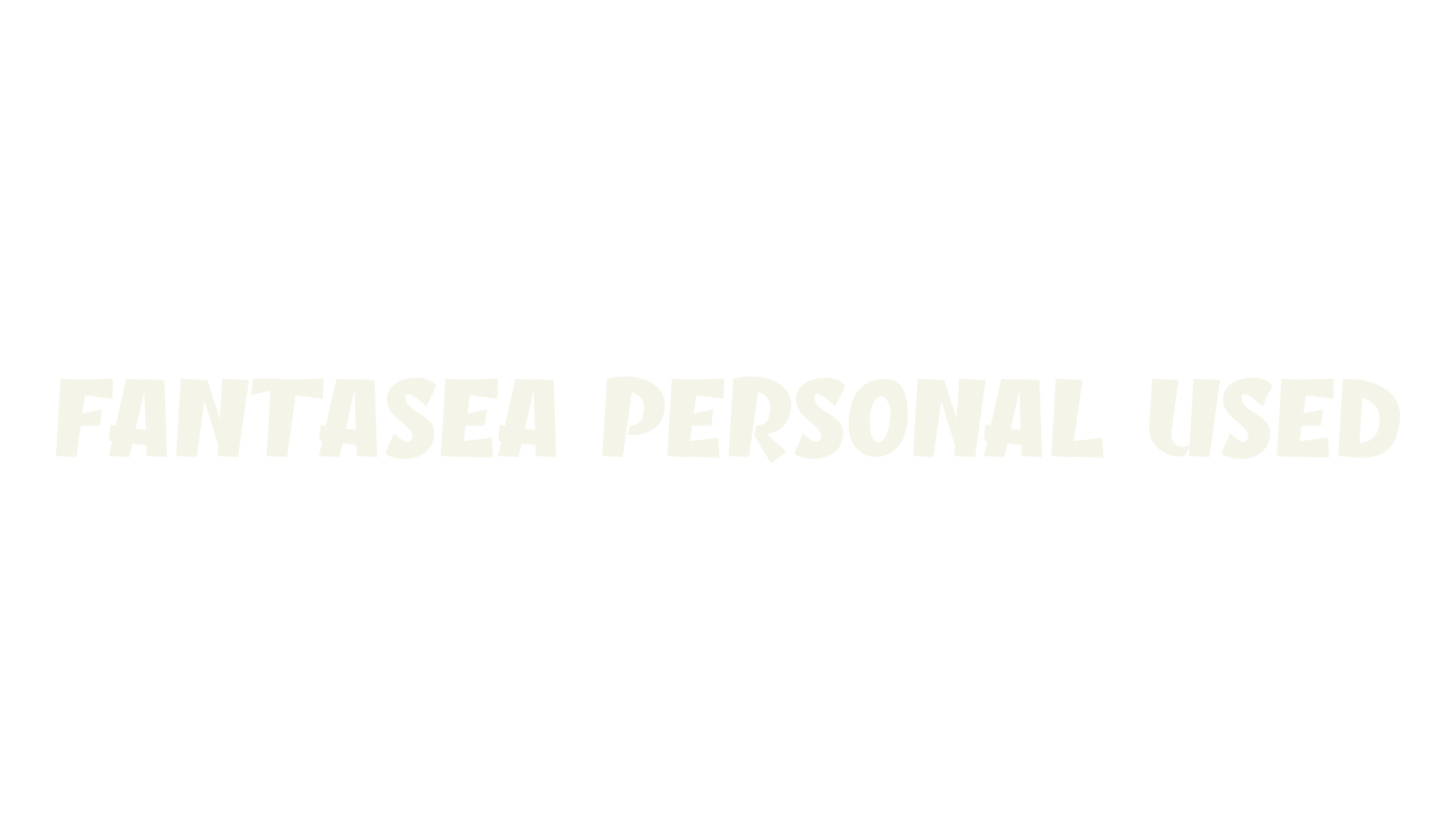 Fantasea Personal Used, comic book font preview