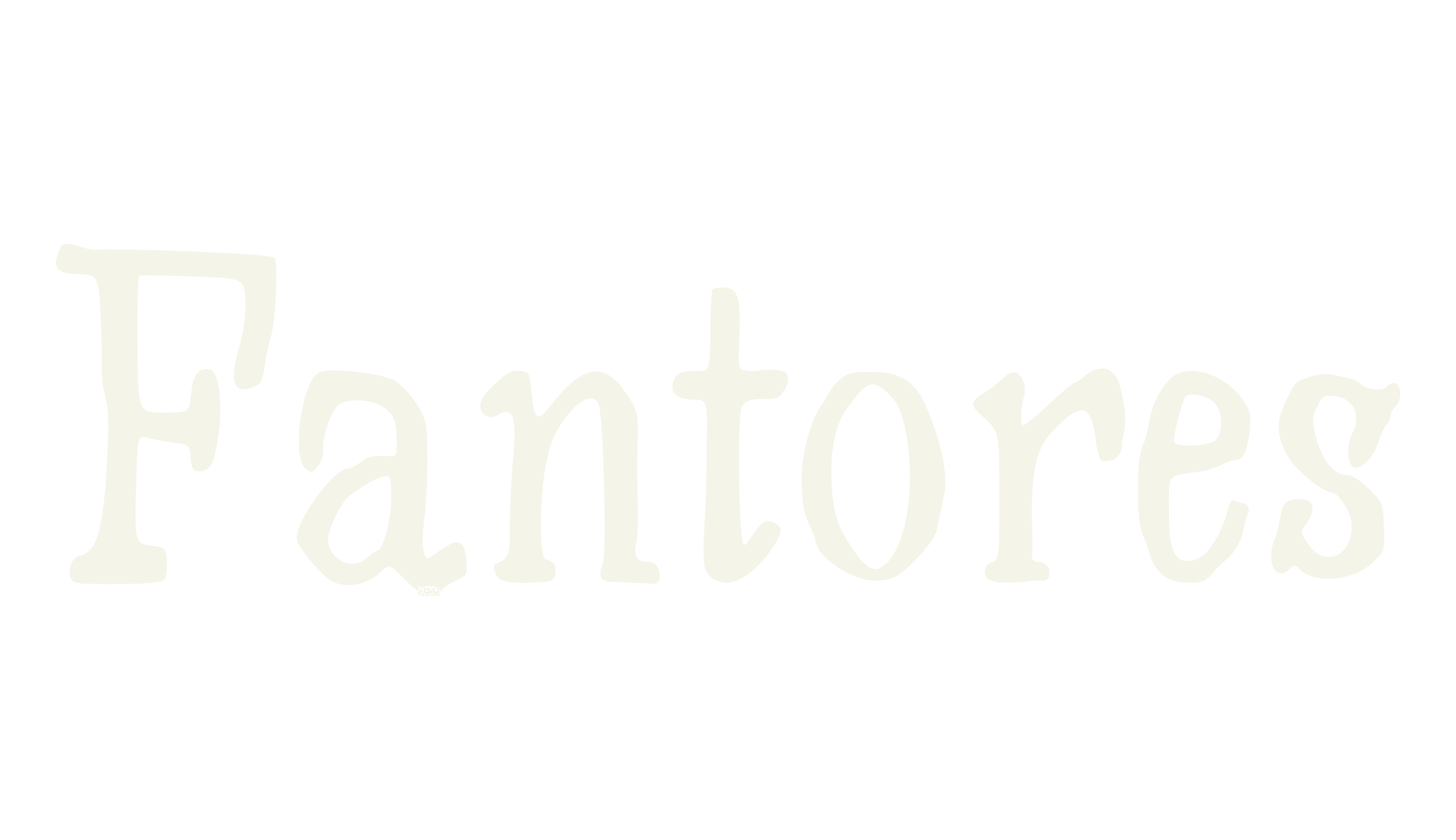 Fantores, serif font preview