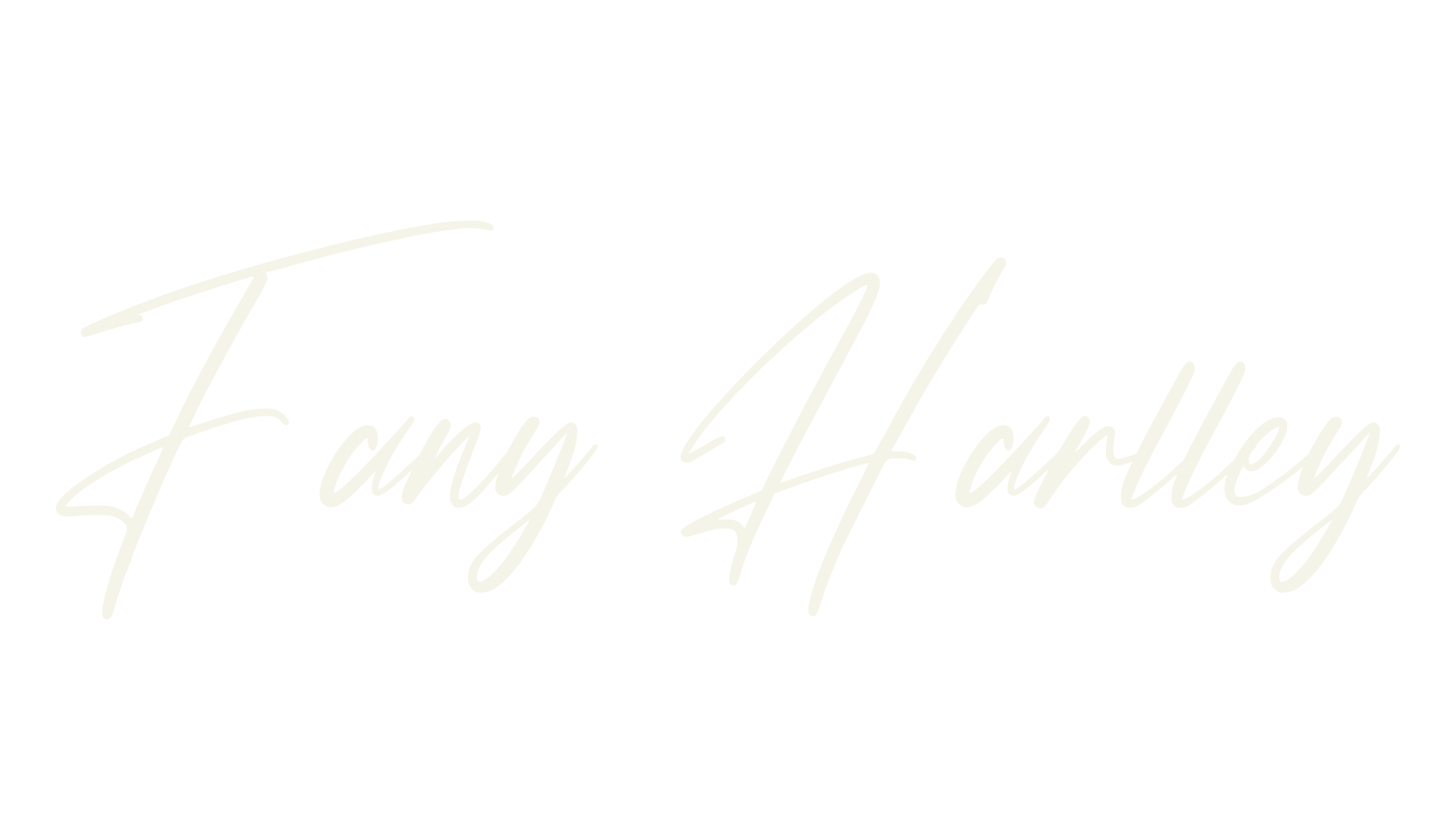 Fany Harlley, calligraphy font preview