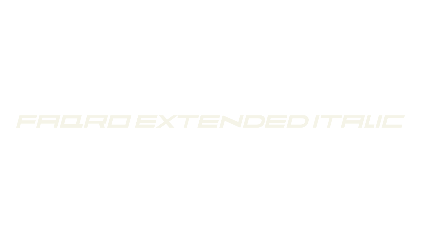 Faqro Extended Italic, cool font preview