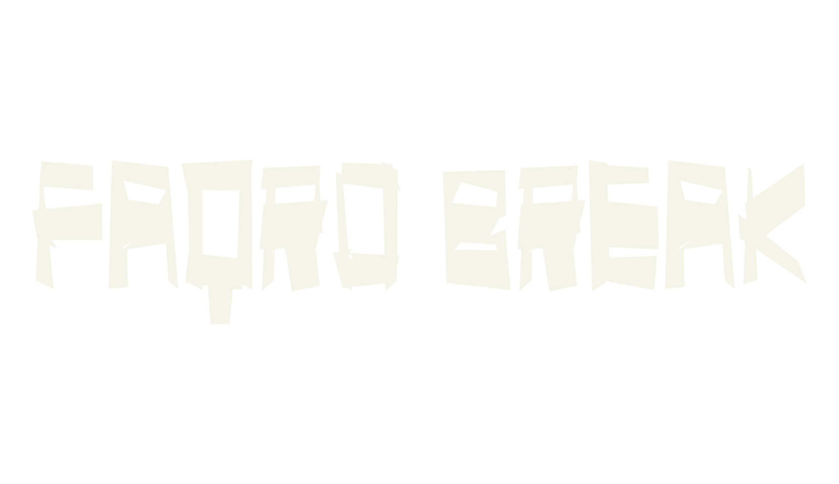 Faqro Break, korean font preview