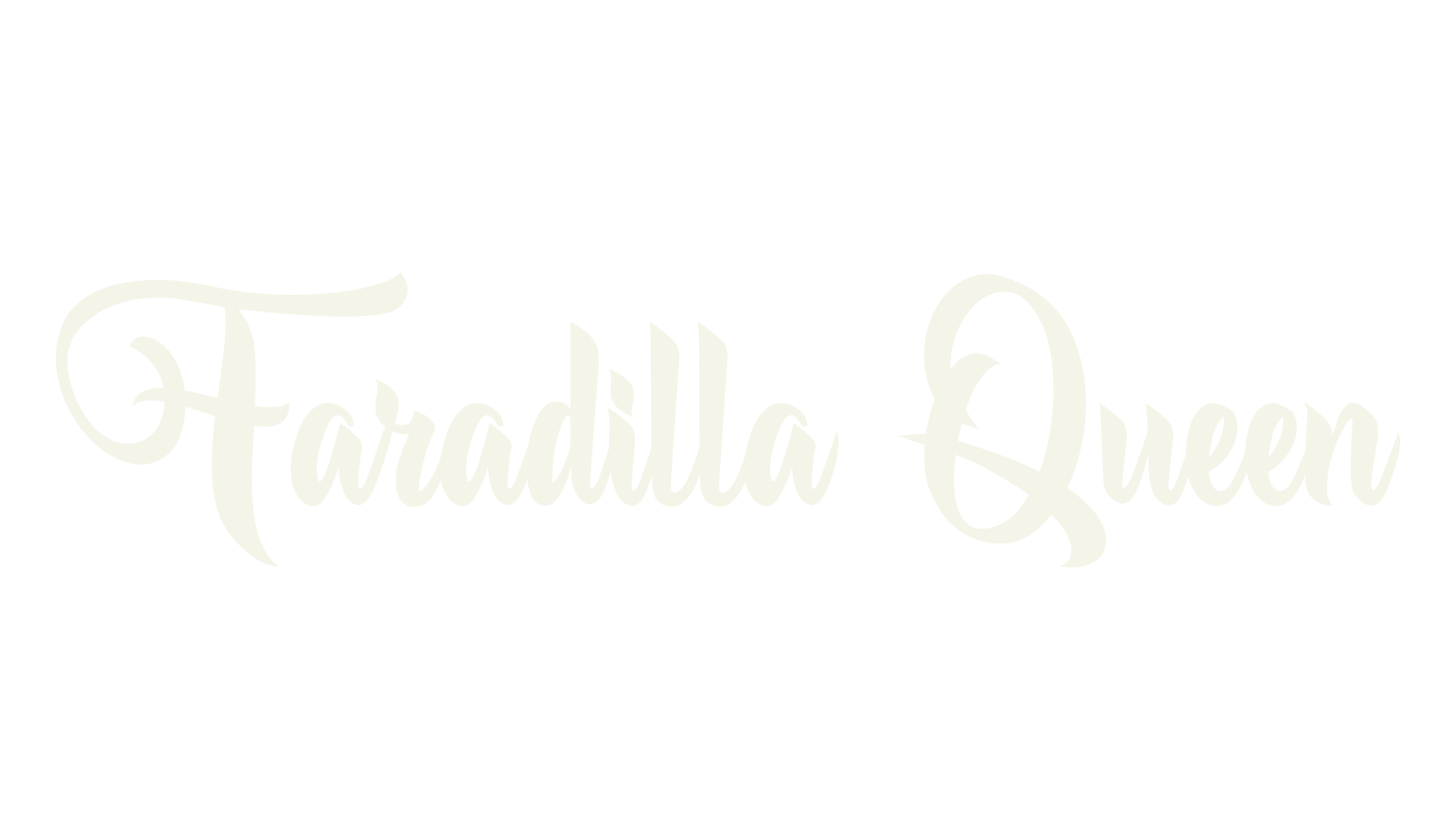 Faradilla Queen, design font preview
