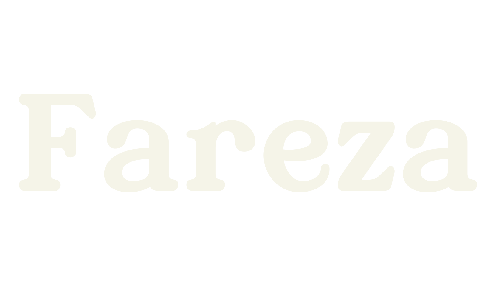 Fareza, bold font preview