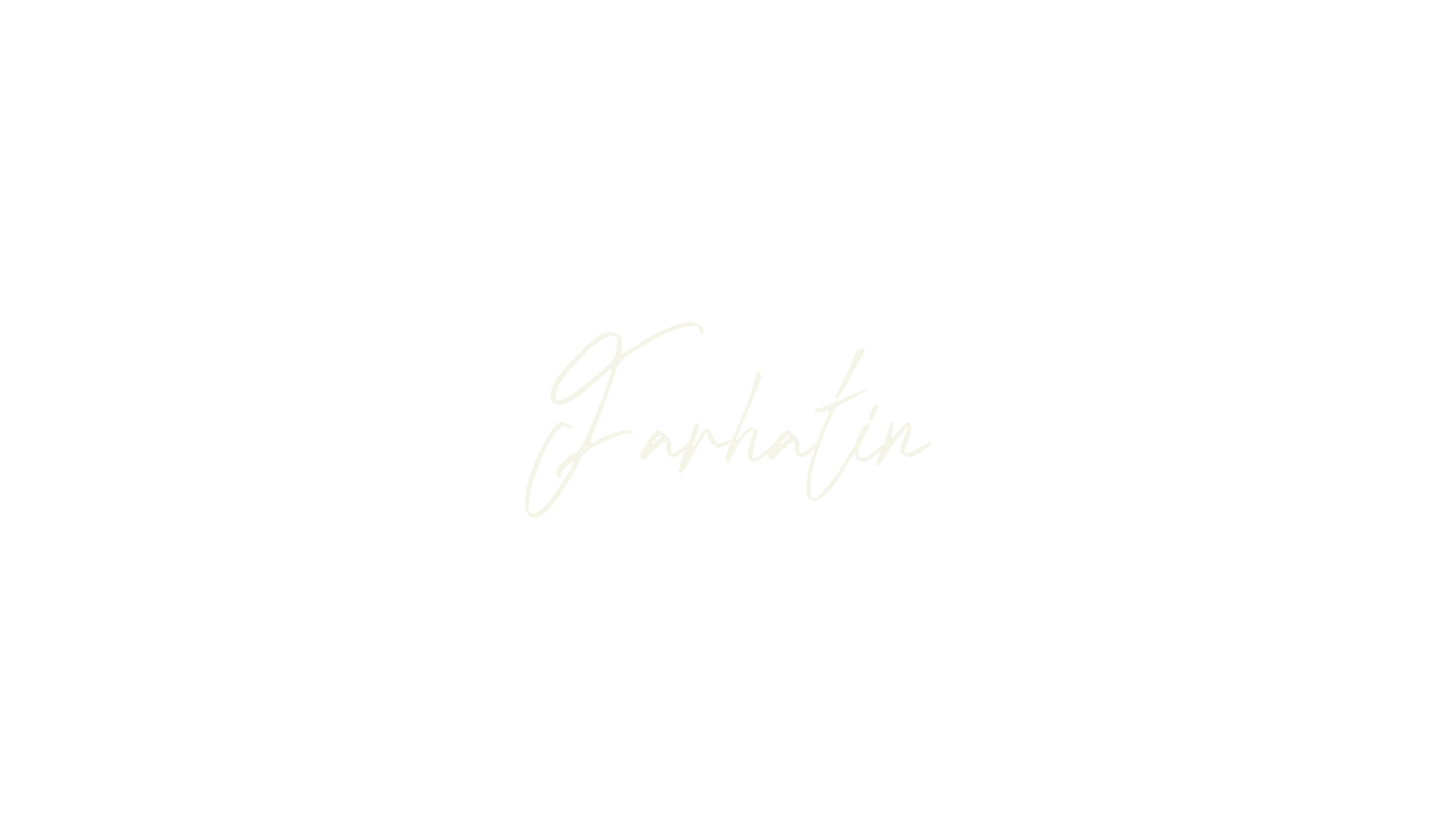 Farhatin, signature font preview