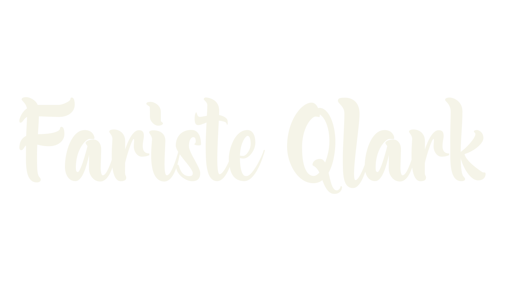 Fariste Qlark, stylish font preview