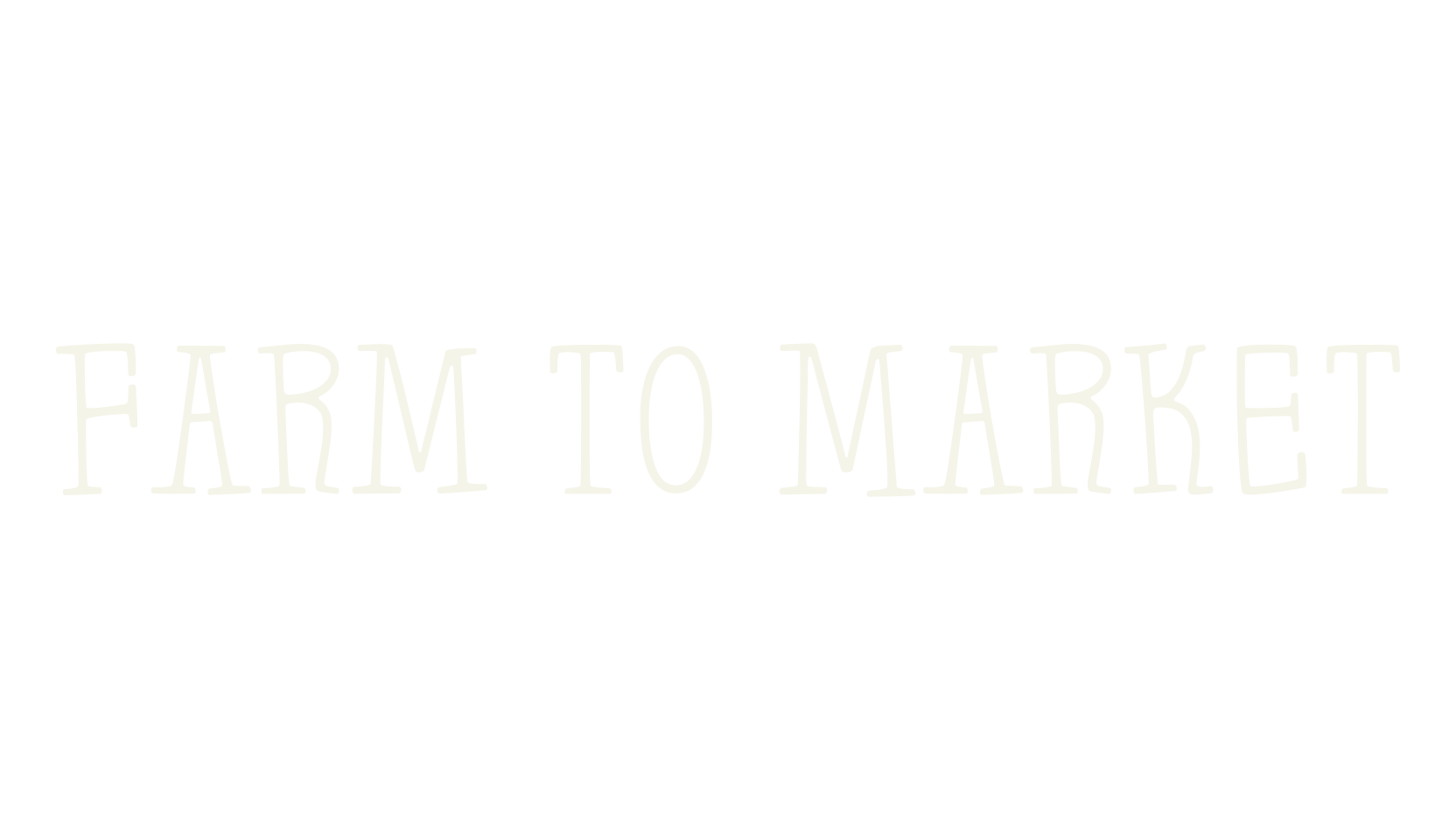 Farm to Market, handwritten font preview
