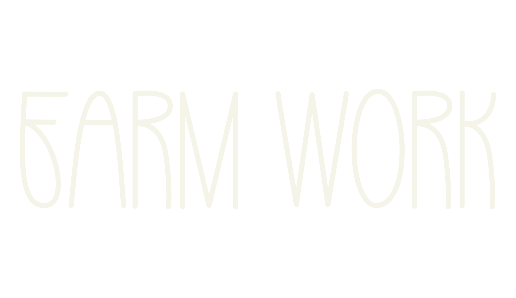 Farm Work, fashion script font preview