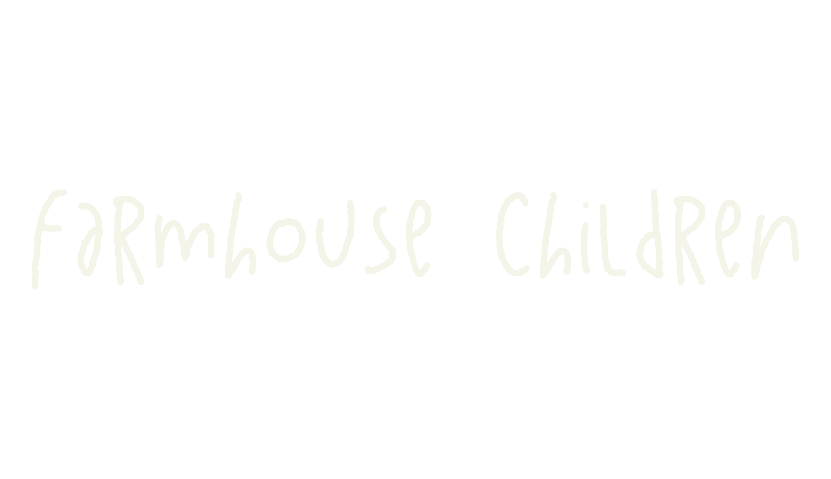 Farmhouse Children, pencil font preview