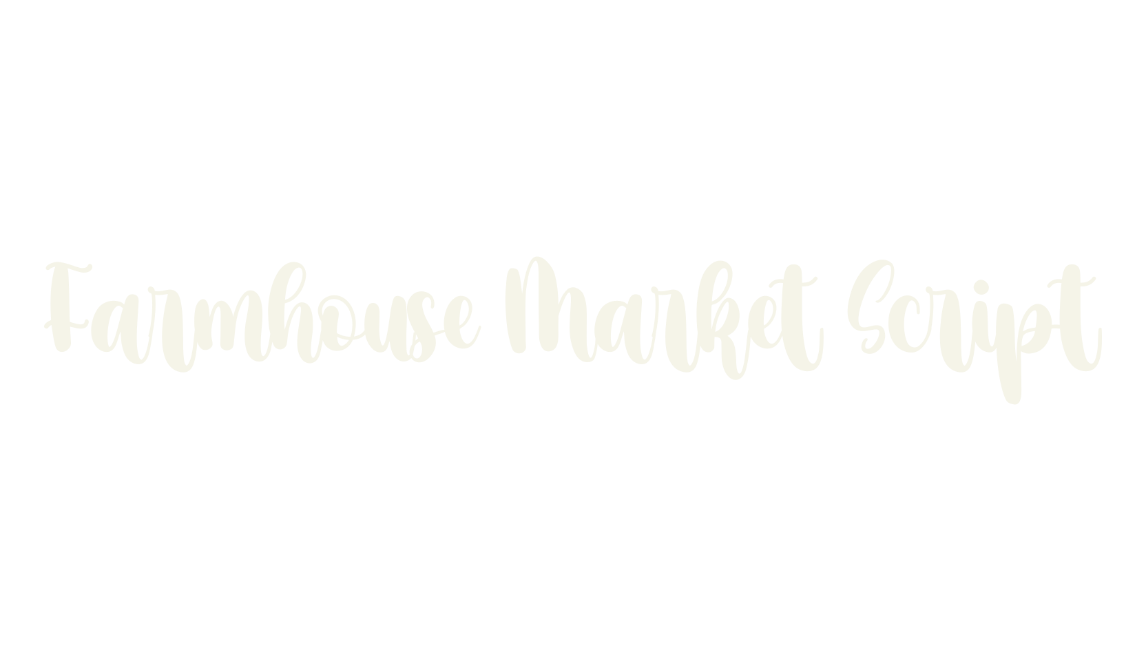 Farmhouse Market Script, farmhouse font preview
