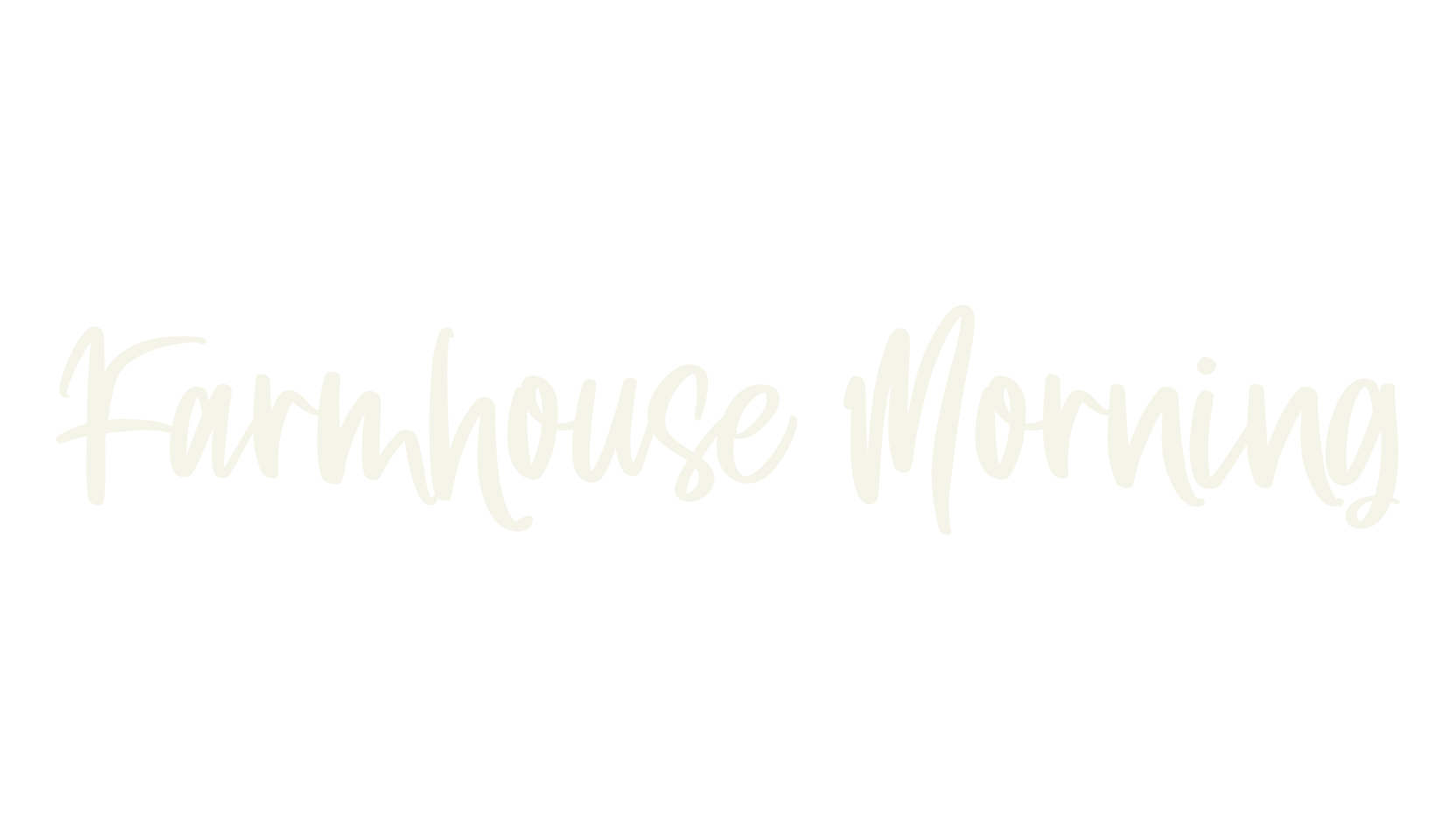 Farmhouse Morning, handwriting font preview