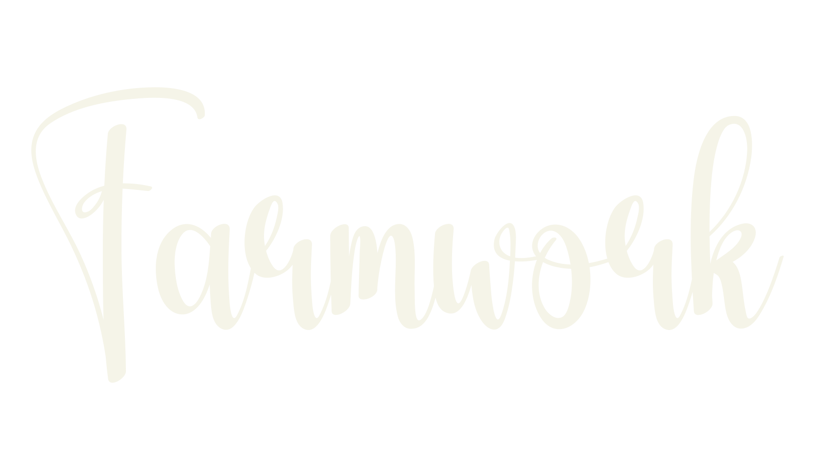 Farmwork, calligraphy font preview