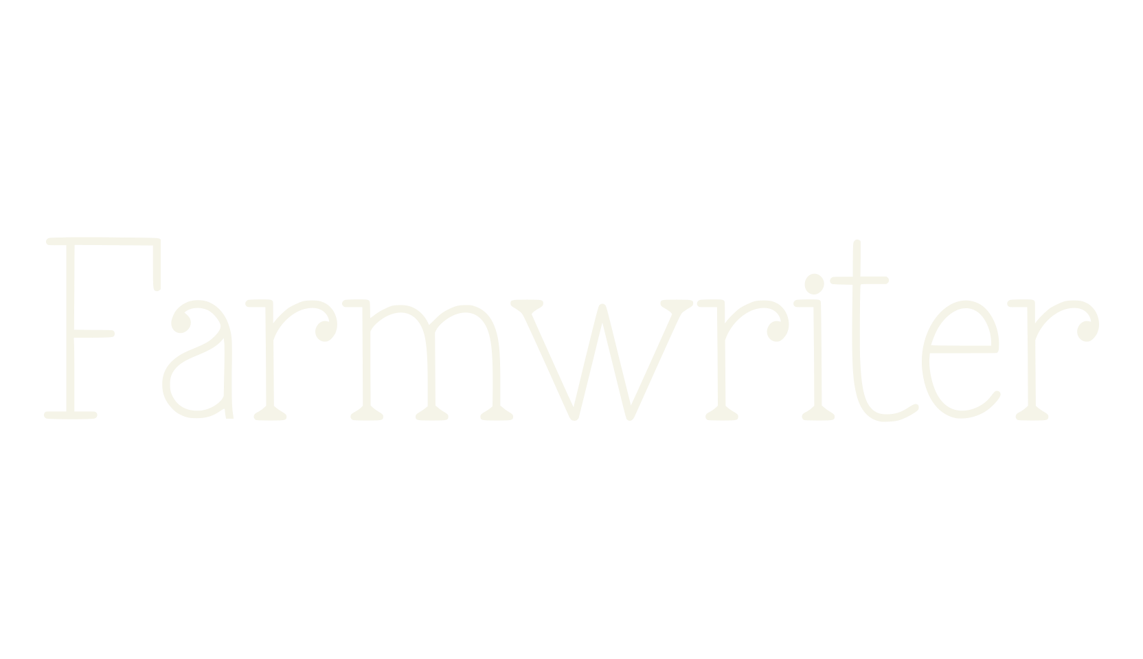 Farmwriter, typewriter font preview