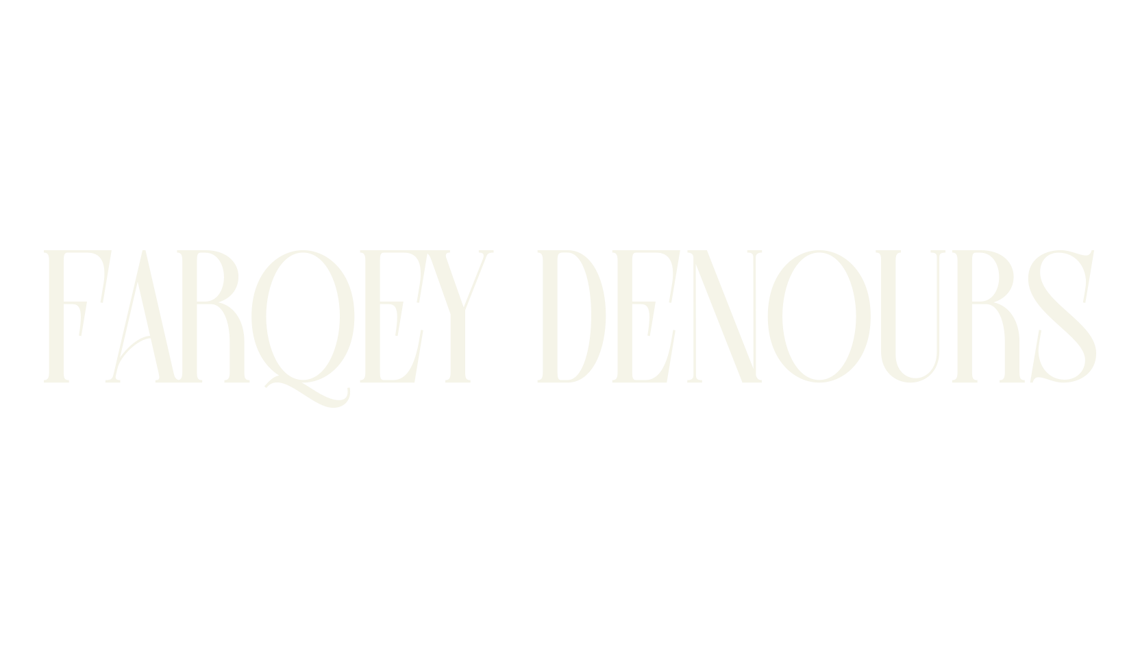 Farqey Denours, sans font preview