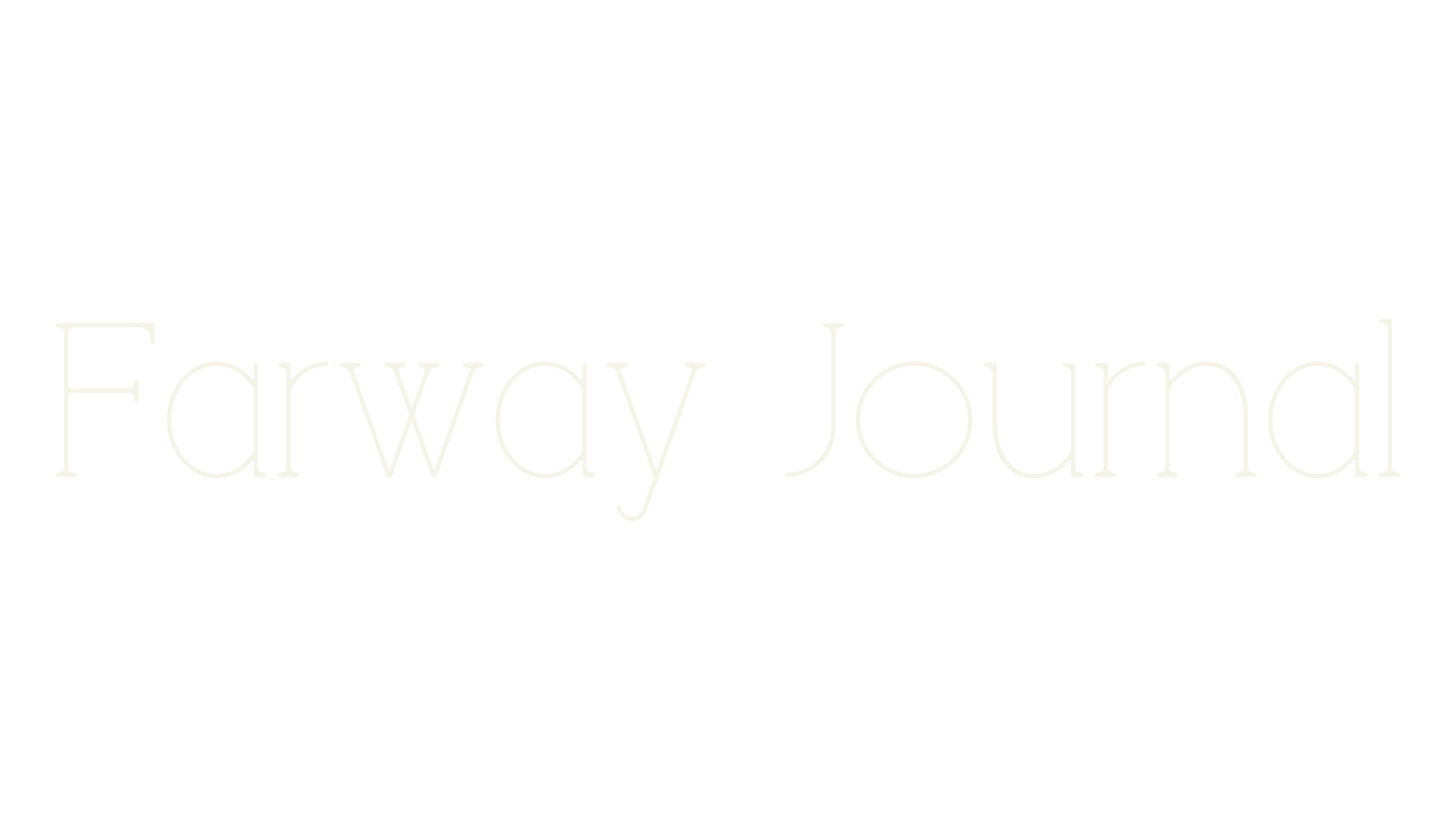 Farway Journal, modern font preview