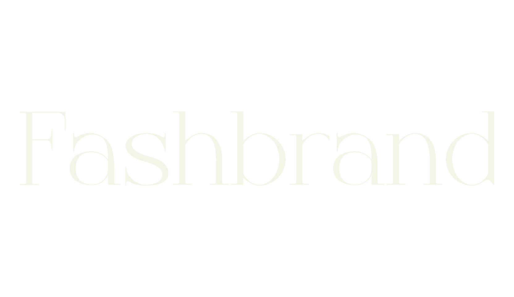 Fashbrand, modern font preview