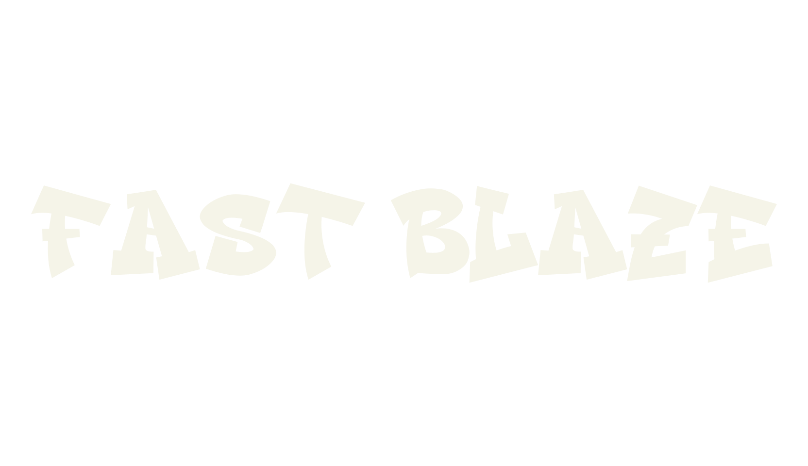 Fast Blaze, graffiti font preview