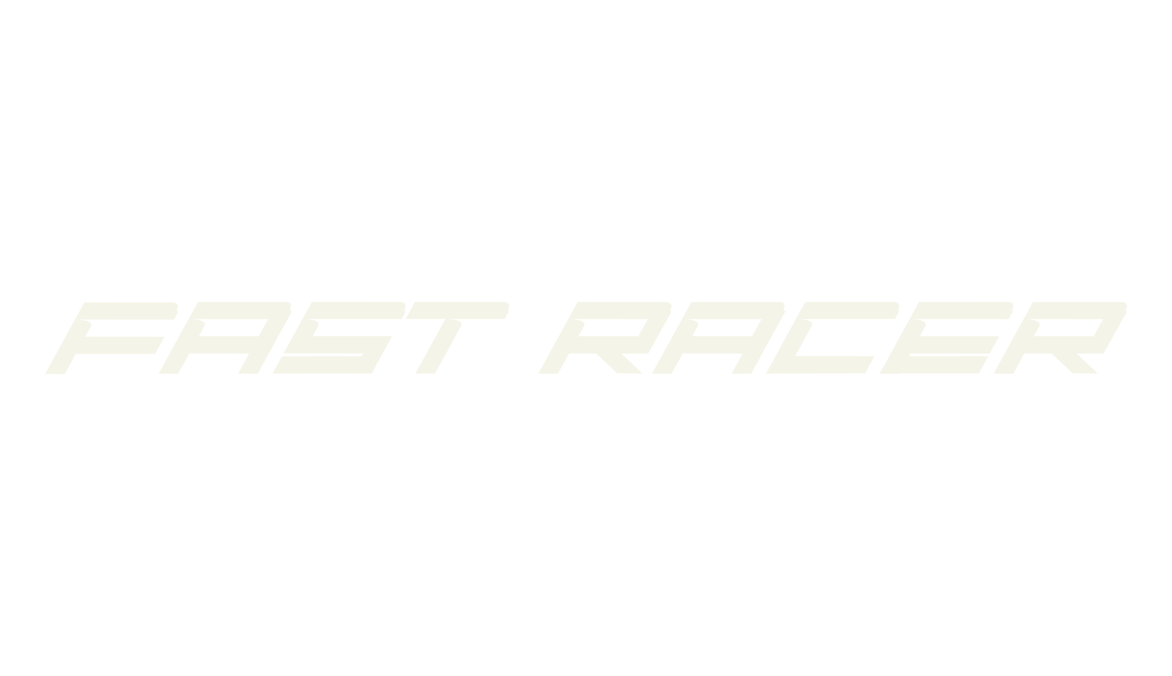FAST RACER, racing font preview