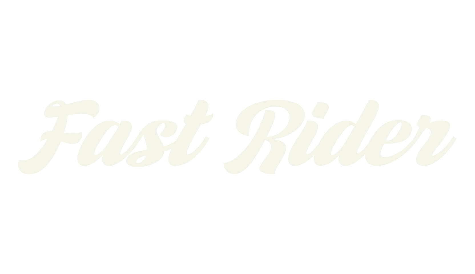 Fast Rider, fancy font preview
