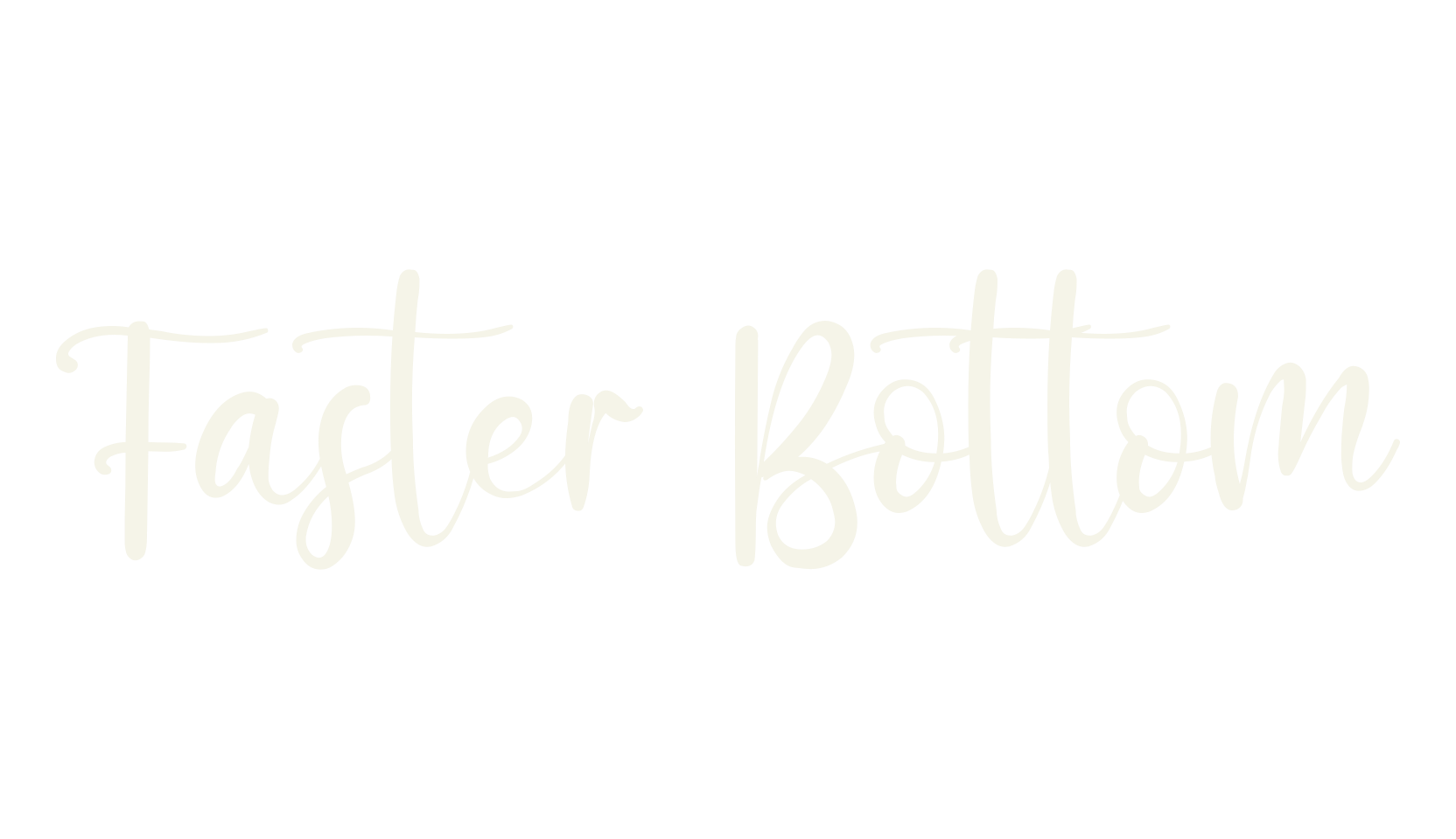 Faster Bottom, fashion script font preview