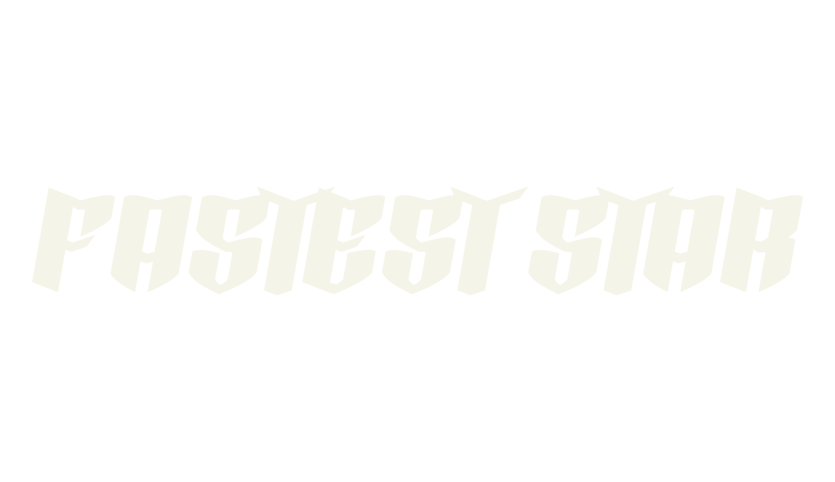 Fastest Star, racing font preview