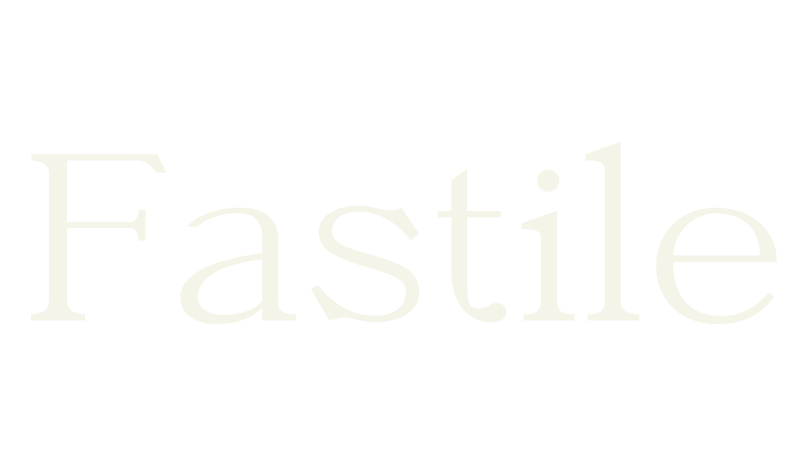 Fastile, alphabet font preview