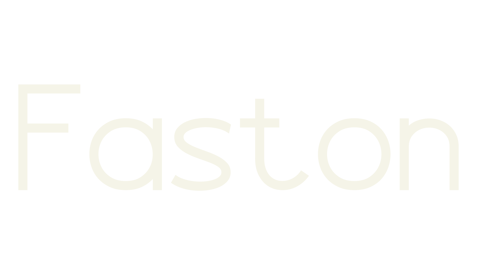 Faston, sans serif font preview