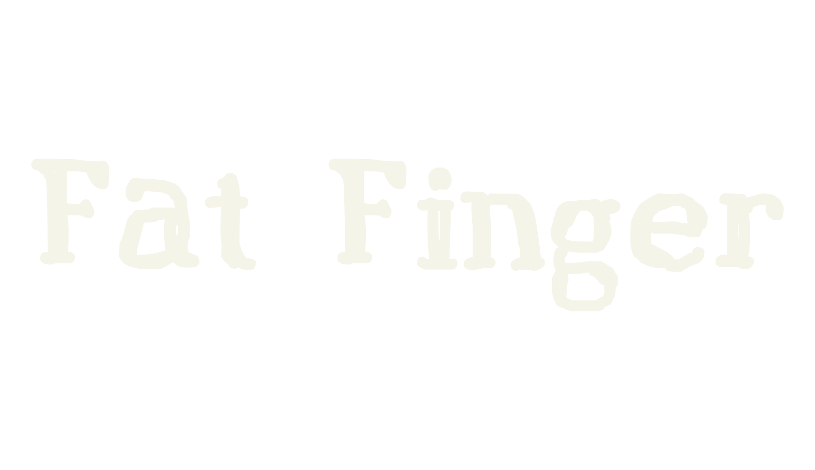 Fat Finger, handwriting font preview