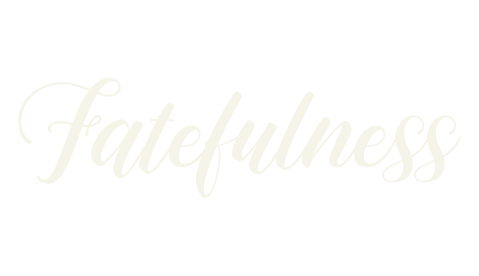 Fatefulness, cursive font preview