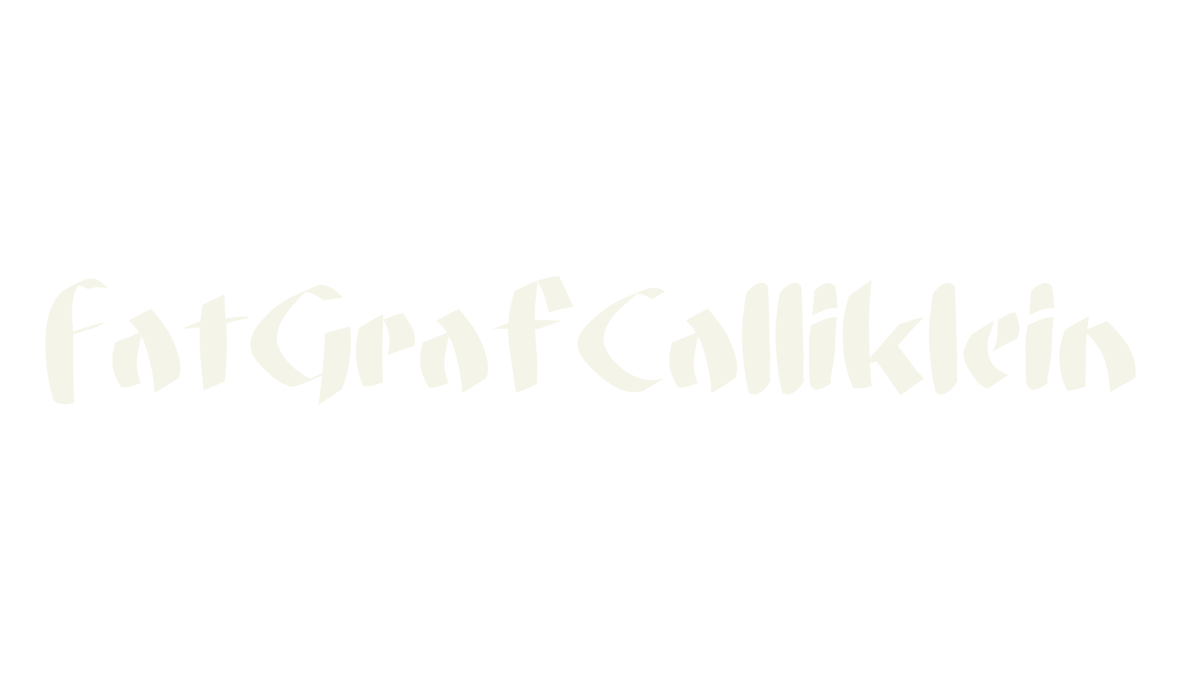 FatGrafCalliklein, display market font preview