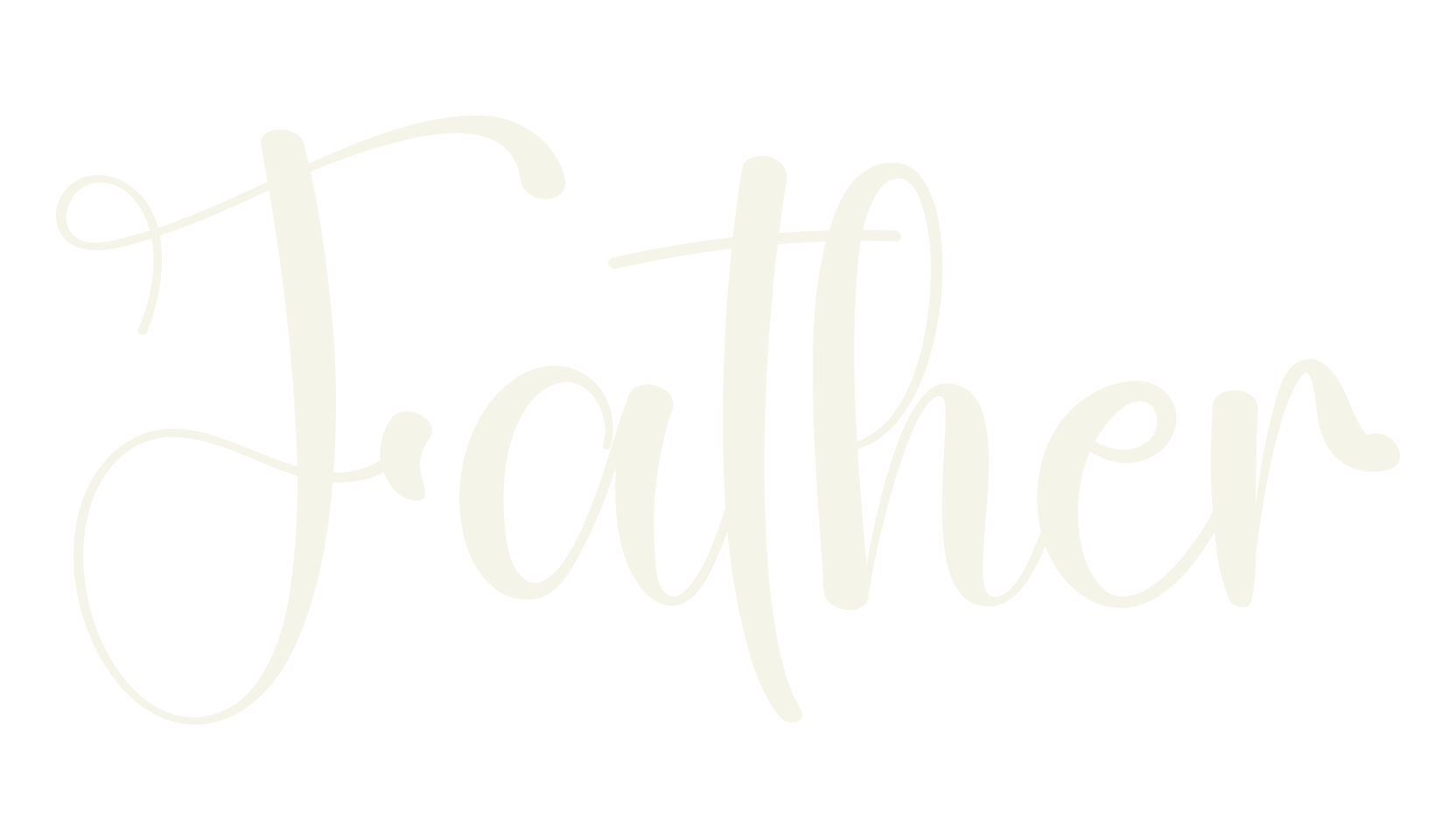 Father, calligraphy font preview