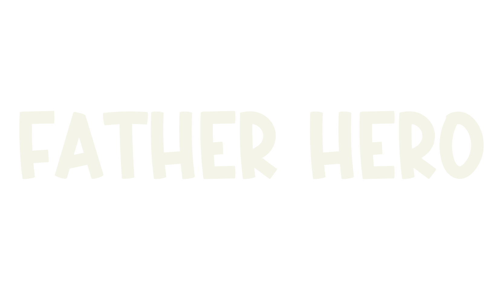 FATHER HERO, various font preview