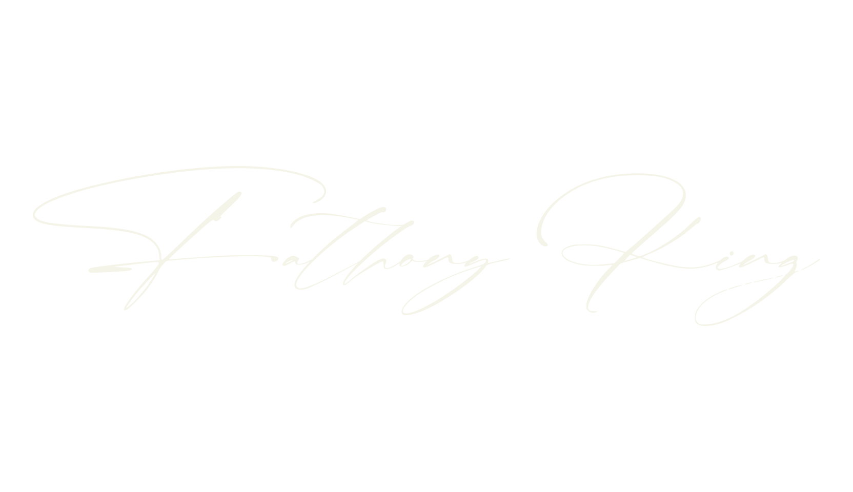 Fathony King, calligraphy font preview