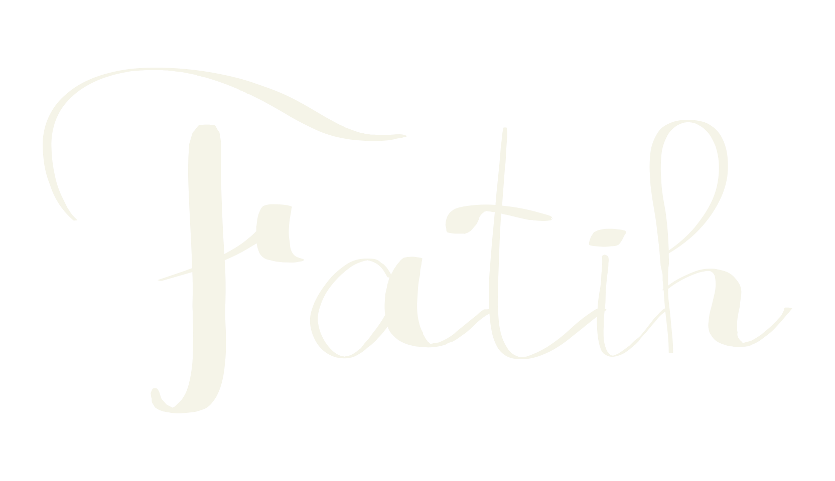 Fatih, cursive font preview