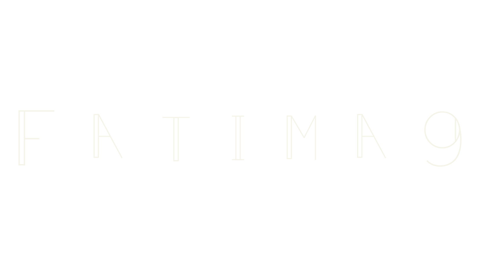 Fatima9, modern font preview