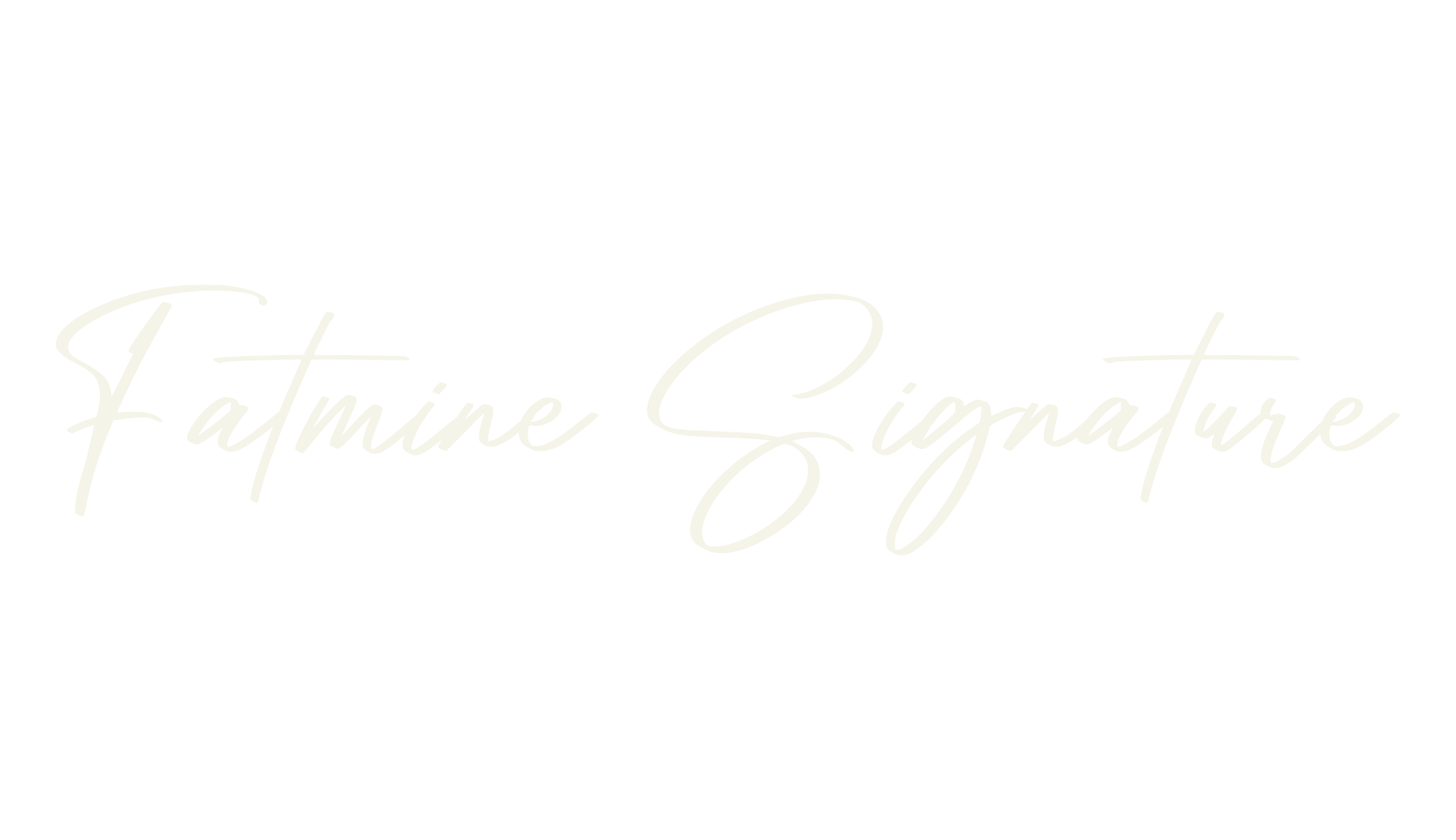 Fatmine Signature, calligraphy font preview