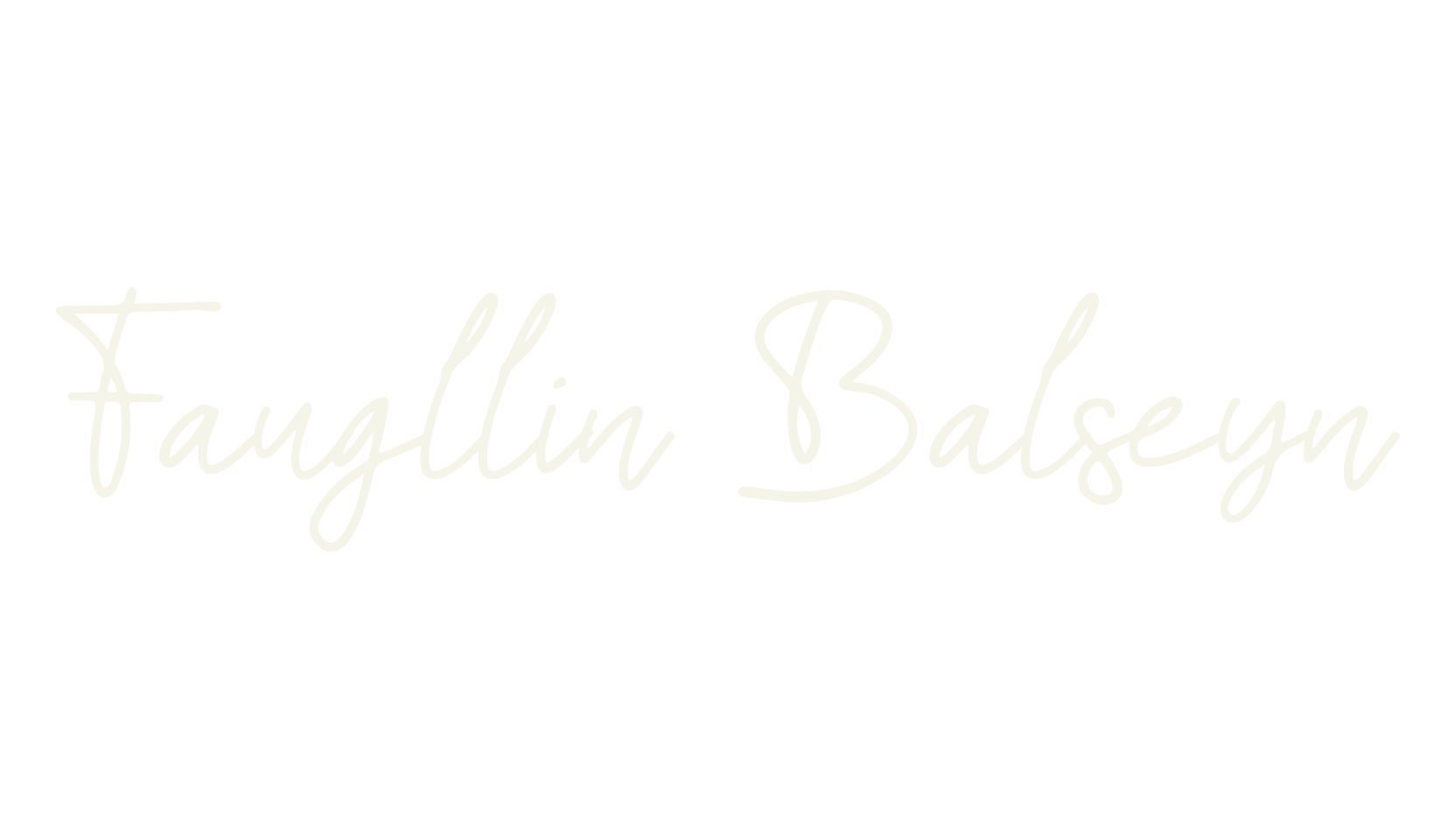 Faugllin Balseyn, cursive font preview