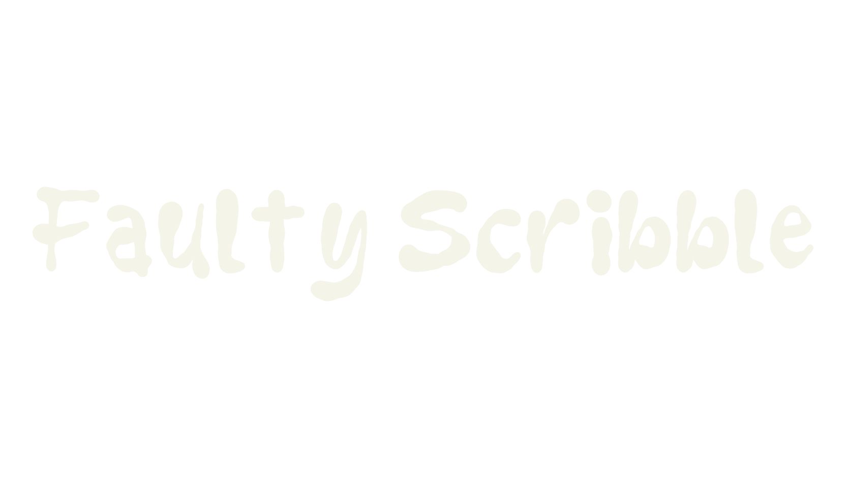 Faulty Scribble, scribble font preview