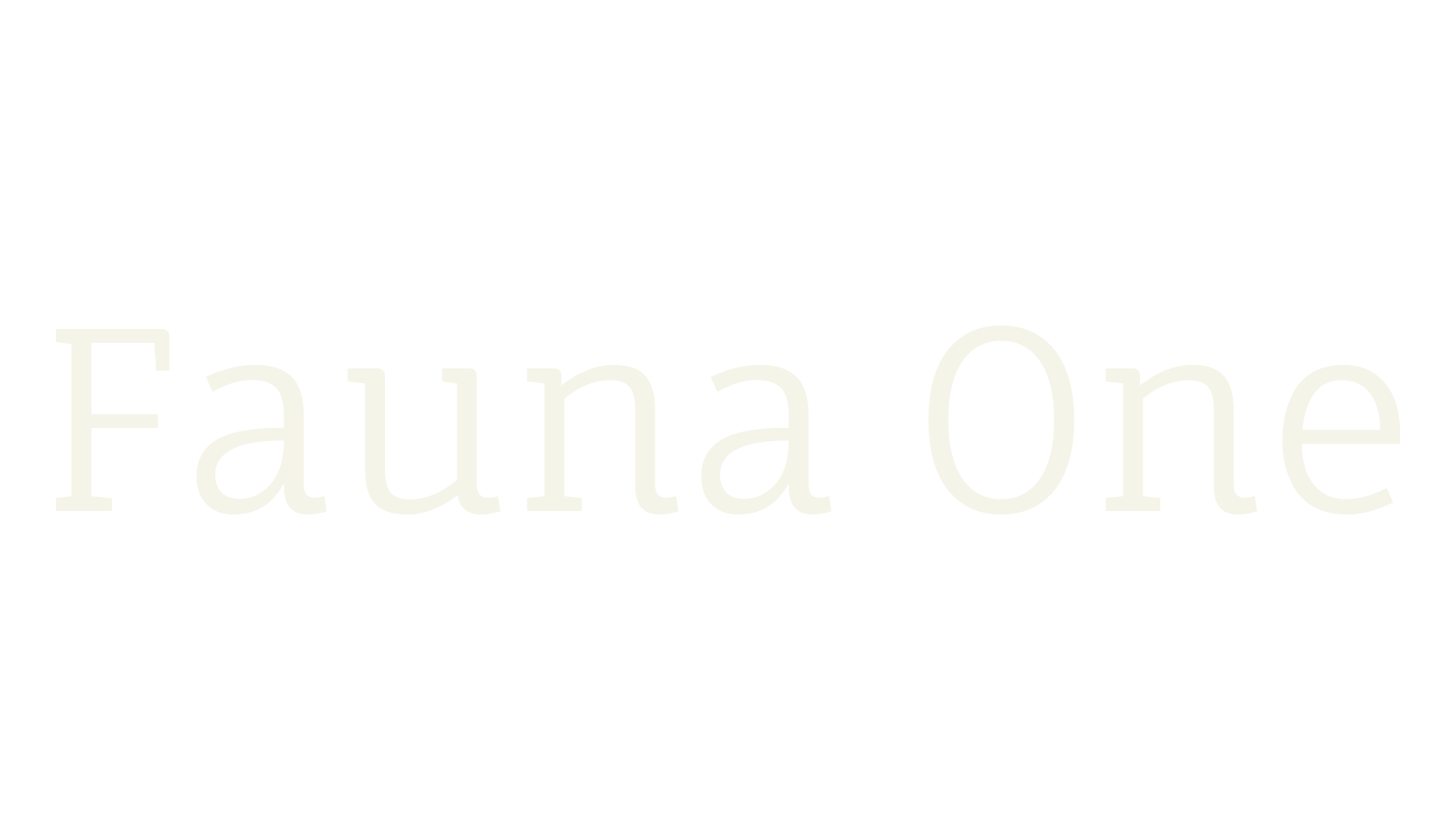 Fauna One, serif font preview