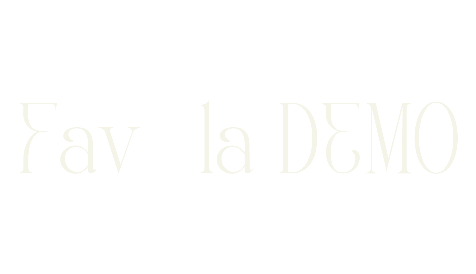 Favela DEMO, cool font preview