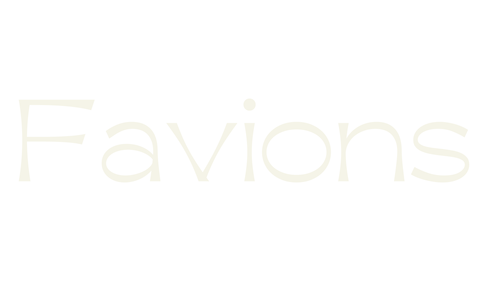Favions, number font preview